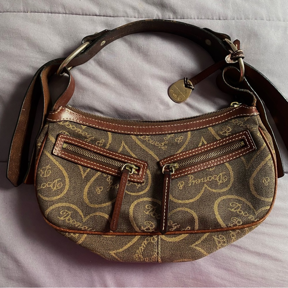 Vintage Dooney & Bourke Adored Signature Hearts Purse